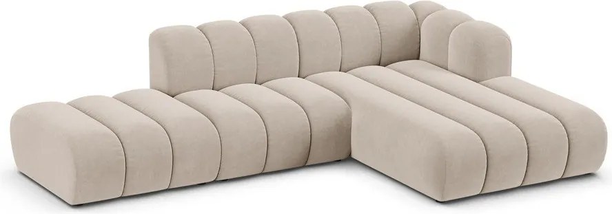 Béžová rohová pohovka (pravý roh) Lupine – Micadoni Home