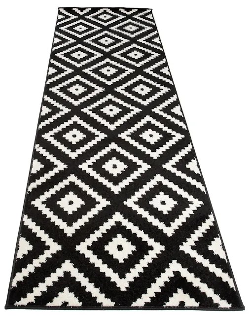 Koberec MAROKO CHODNIK čierny Rozmery: 80x150