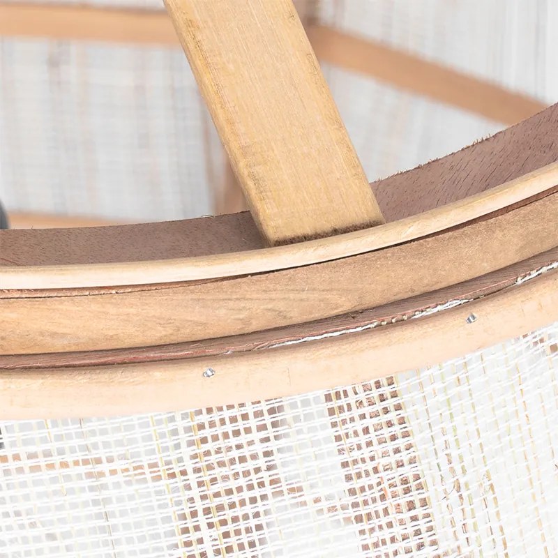 Inteligentné závesné svietidlo hnedé 50 cm vrátane Wifi G95 - Pascal