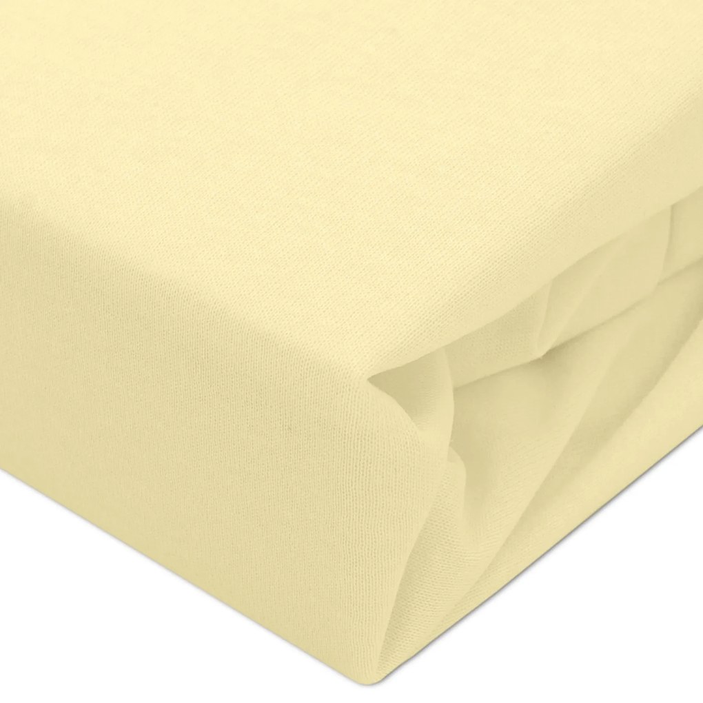 NEPRIEPUSTNÉ JERSEY PRESTIERADLO SG 019 200X220 CM KRÉMOVÁ