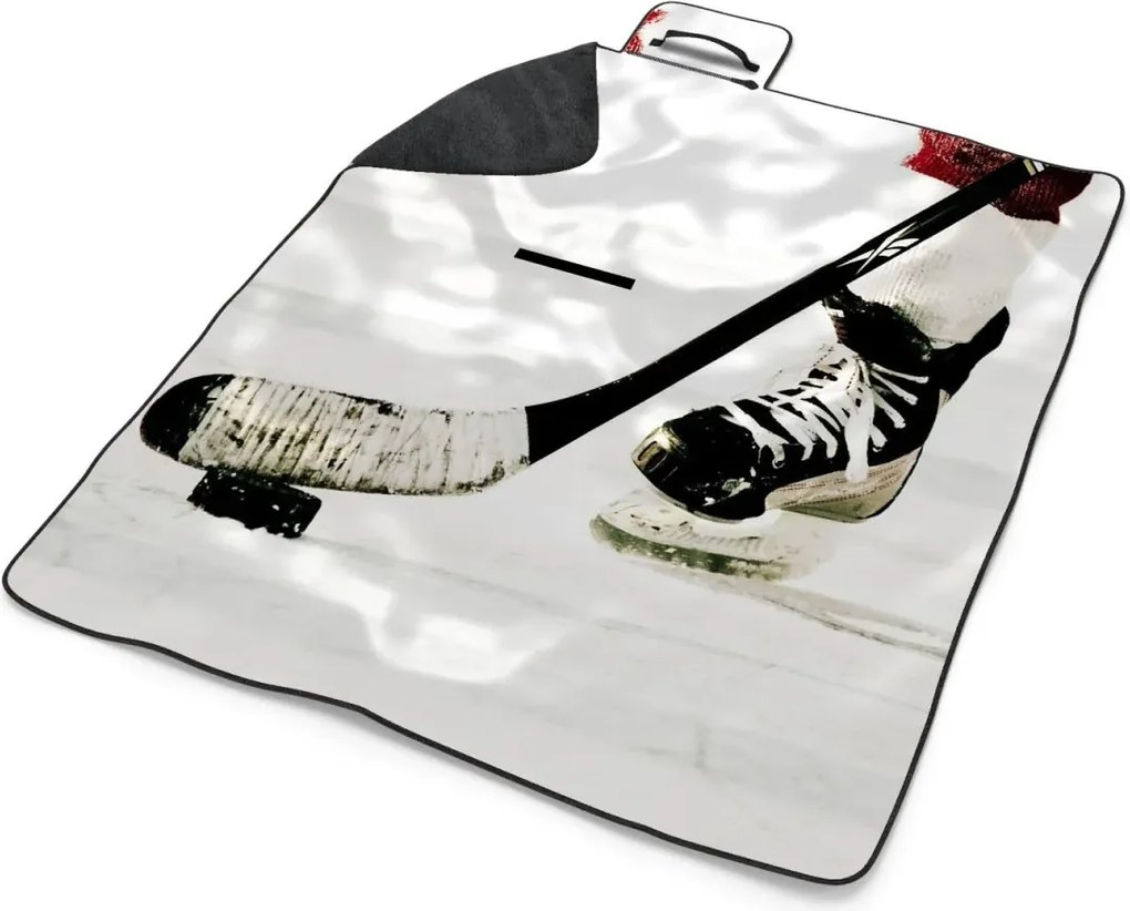 Sablio Plážová deka Ľadový hokej: 200x140 cm