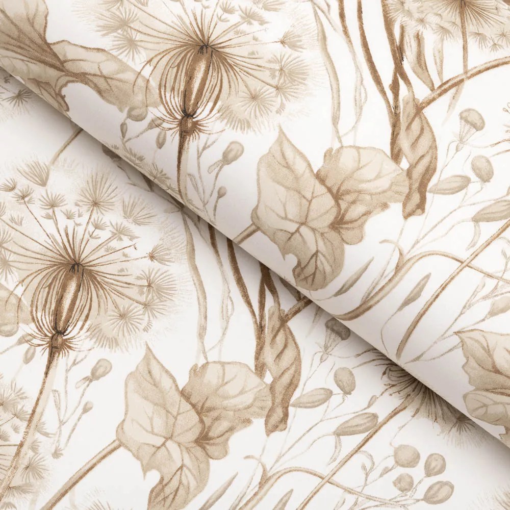 Biante Bavlnené prestieranie na stôl Sandra SA-518 Jesenné púpavy na bielom 35x45 cm