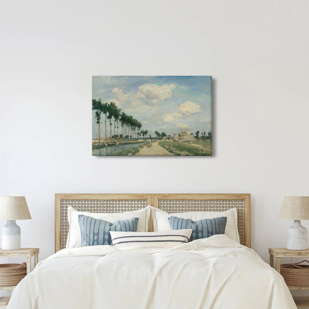 Obraz - Johan Barthold Jongkind, The Towpath, reprodukcia (90x60 cm)