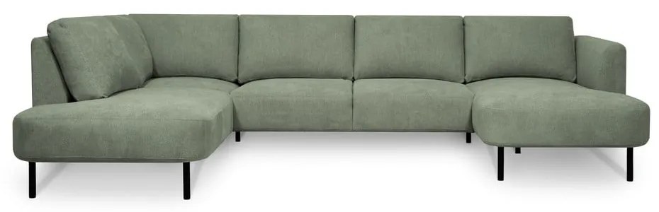 Zelená rohová pohovka (ľavý roh/do "U") Hero – Scandic