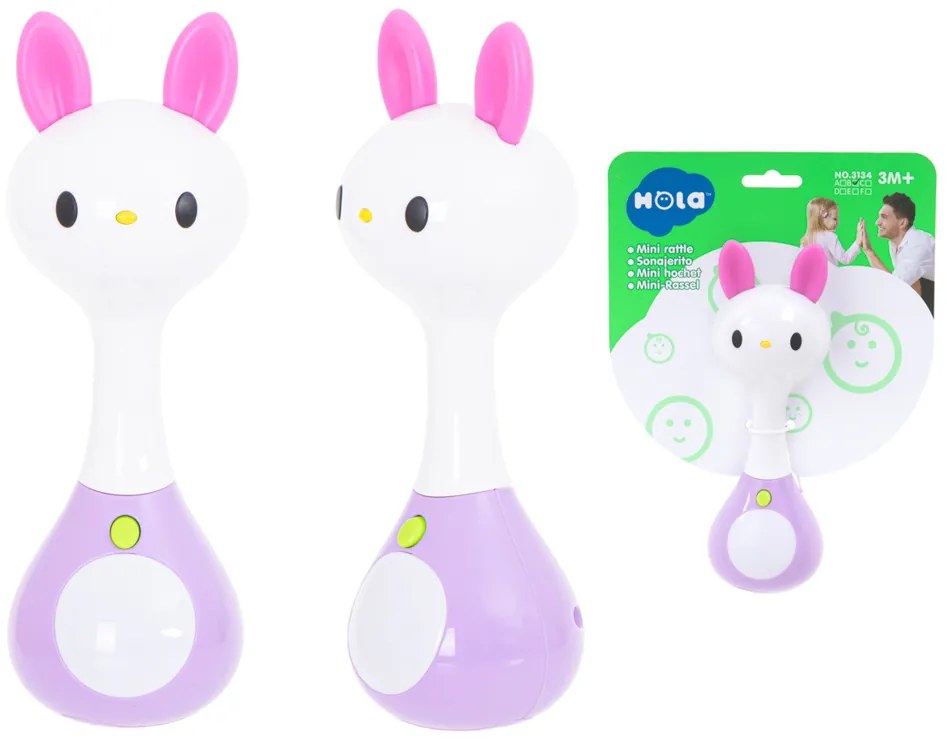 Huile Toys KIK KX5592_1 Interaktívna hrkálka / hryzátko Králik