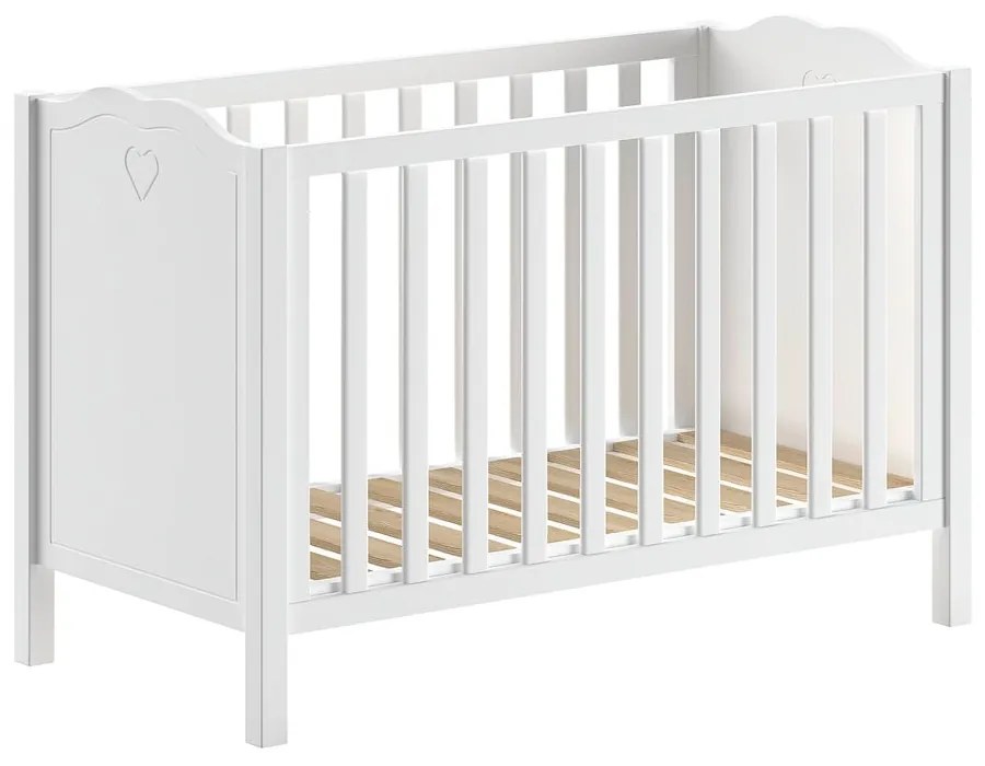 Biela postieľka z borovicového dreva 60x120 cm Amori – Vipack