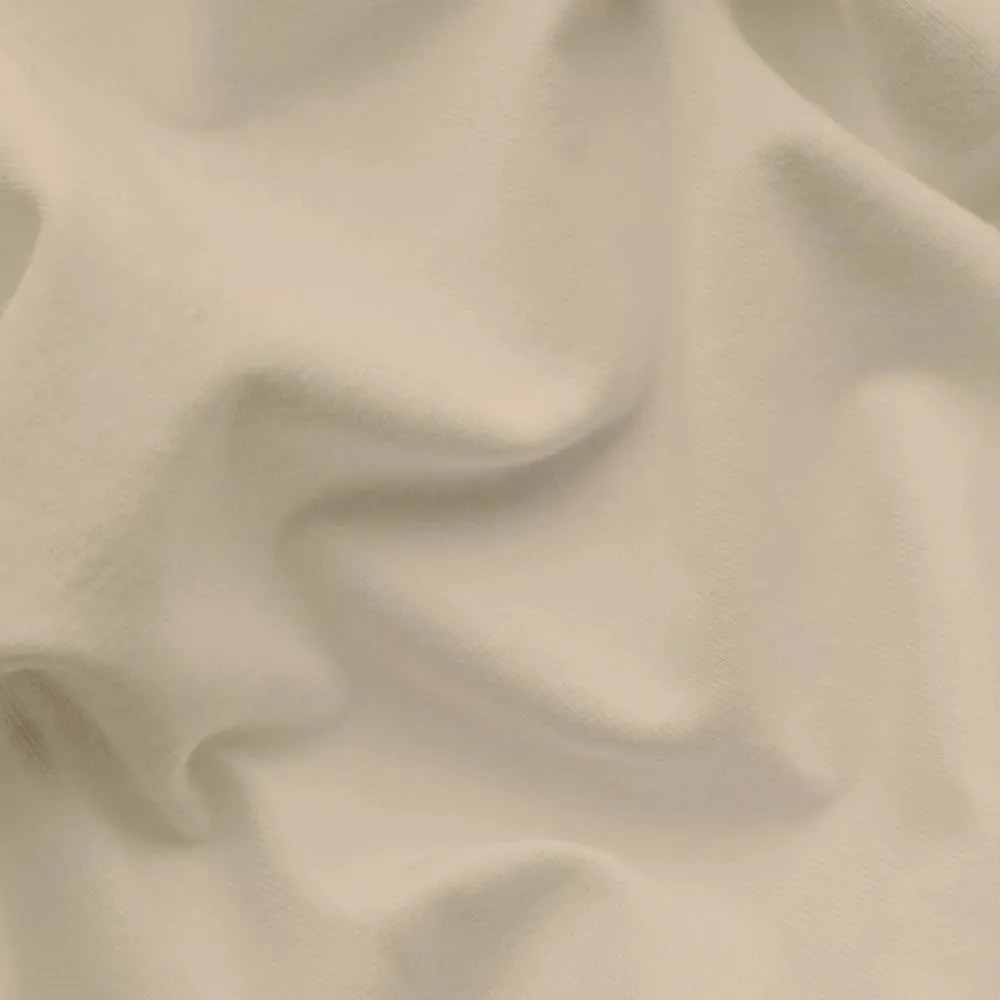 Bavlnené jersey napínacie prestieradlo na jednolôžko - 90 x 200 cm - béžové