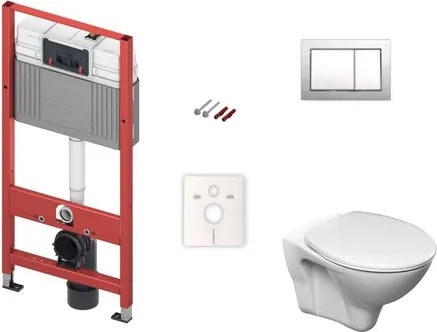 Cenovo zvýhodnený závesný WC set TECE do ľahkých stien / predstenová montáž + WC Ceramia S-Line Pro KMPLSIKOTSCR