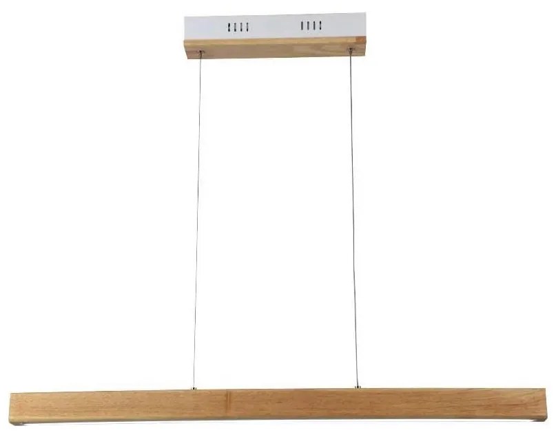 LED Luster na lanku LED/12W/230V 4000K hnedá