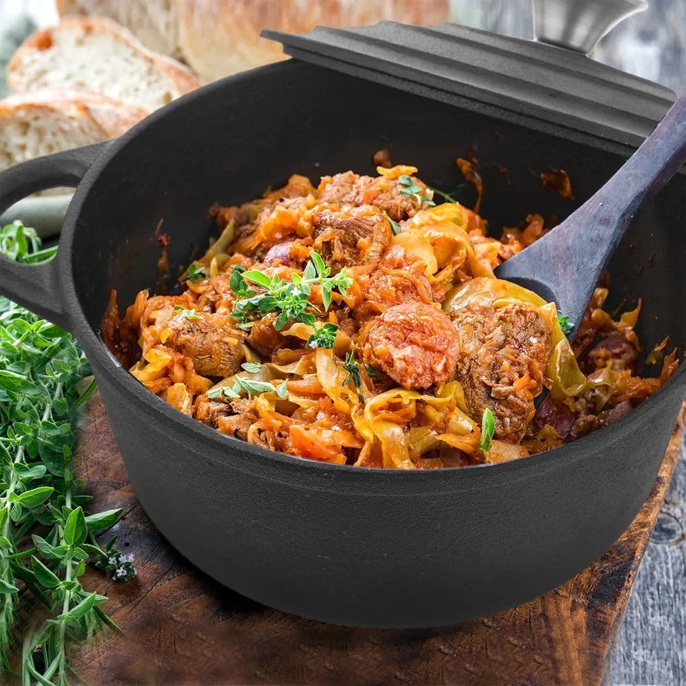 Liatinový hrniec s pokrievkou na indukciu 4 l LITINA – Orion