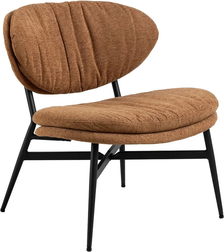 Designové křeslo Burma lounge terakota/černé