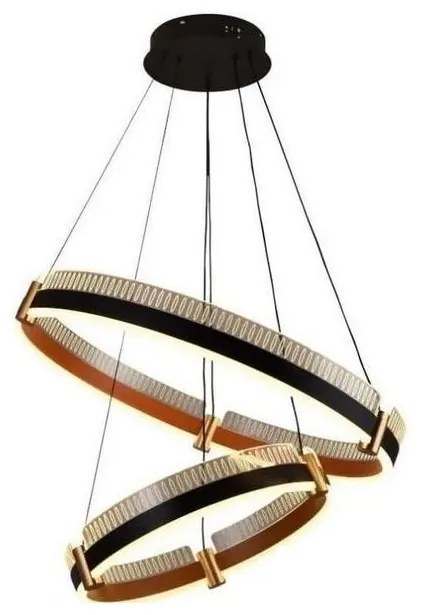 LED Stmievateľný luster na lanku LED/140W/230V 3000-6500K + diaľkové ovládanie