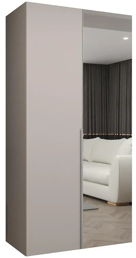 Skriňa Alicante II 100 kašmír/strieborný