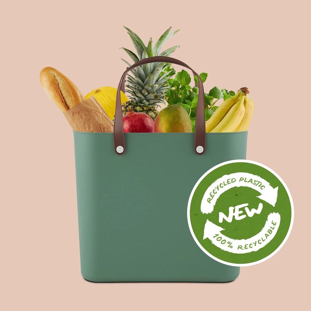 Nákupná taška, kabelka, plastová MULTIBAG, zelená, 25 l
