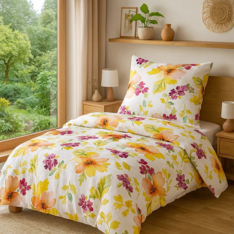 Jahu Bavlněné saténové povlečení DELUXE Margot 140x200, 70x90 cm