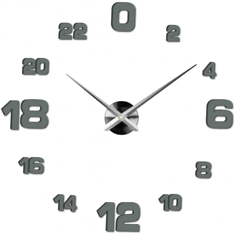 Moderné nalepovacie nástenné hodiny | 3D hodiny 12S022-Wall clock