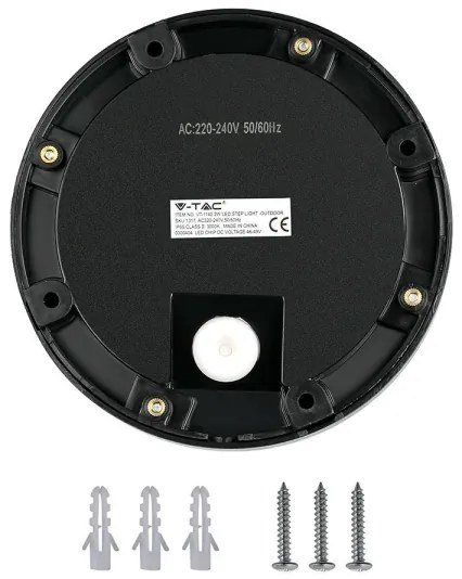 LED Vonkajšie schodiskové svietidlo LED/2W/230V IP65 3000K čierna