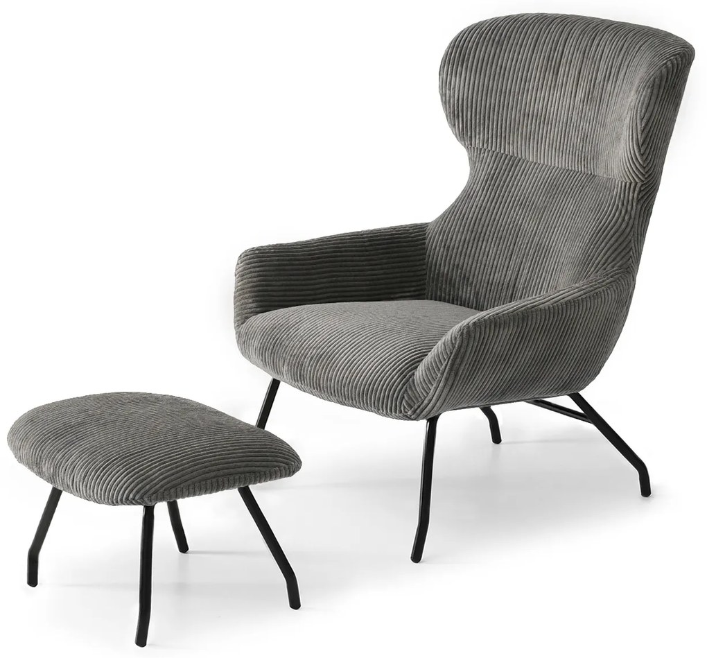 Kreslo Condor (grafit + čierna). Akcia -20%. Vlastná spoľahlivá doprava až k Vám domov. 1109986