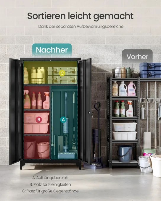 Oceľová skrinka OMC018BD01