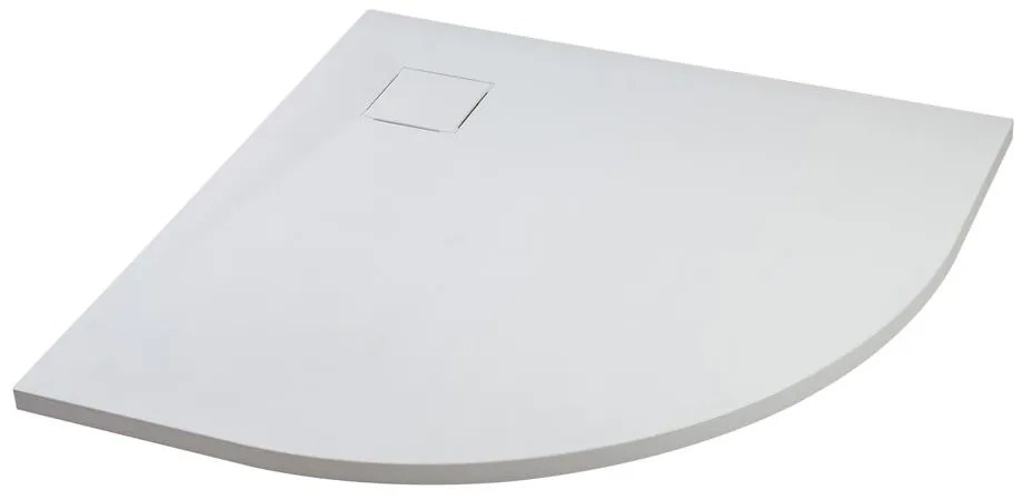 Cagliari White 80x80x2,6 cm Kruhová, SMC sprchová vanička, so sifonom