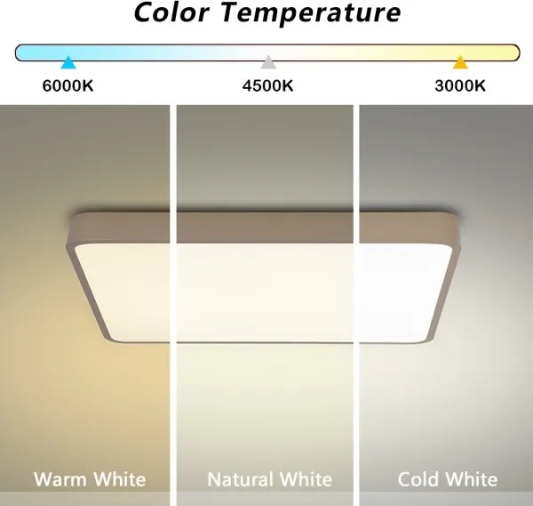 BRILAGI - LED stropné svietidlo POOL SQUARE LED/48W/230V 3000/4000/6000K 50x50 cm béžová
