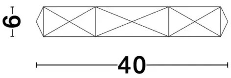 LED stropné svietidlo Eben 40 čierne