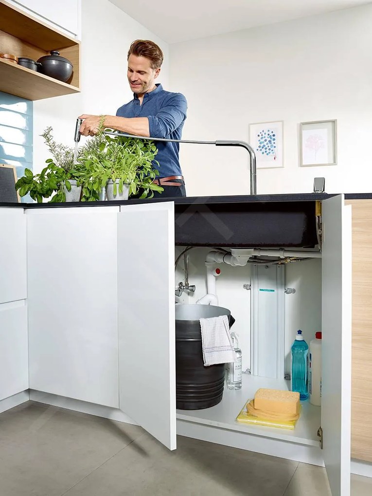 Hansgrohe Focus M42, drezová batéria M4216-H180 s výsuvnou spŕškou, sBOX, chrómová, HAN-71821000