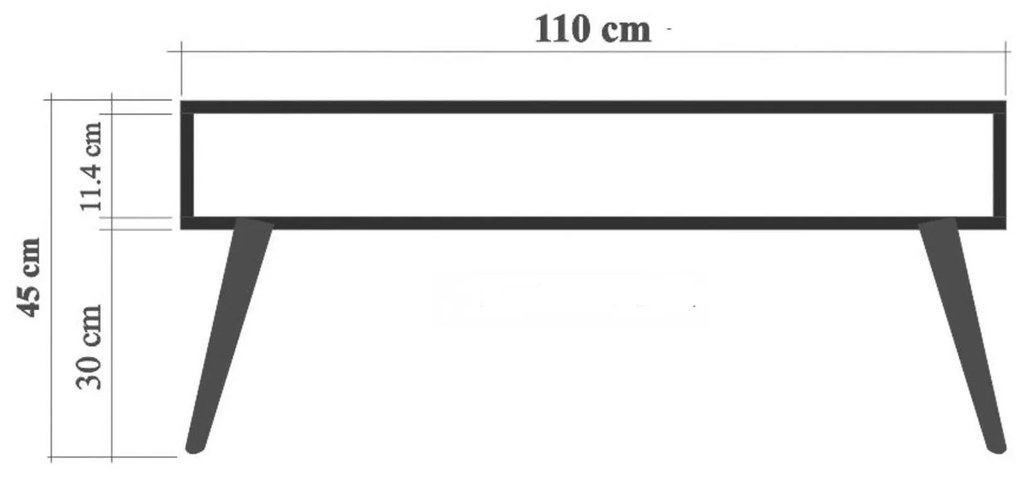 Konferenčný stolík Vivo 765 (atlantická borovica). Vlastná spoľahlivá doprava až k Vám domov. 1088225