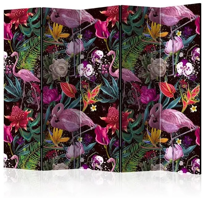 Paraván - Colorful Exotic II [Room Dividers] Veľkosť: 225x172, Verzia: Akustický