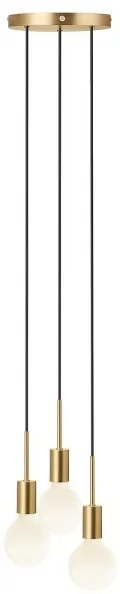 Nordlux - Závesný luster PACO na lanku 3xE27/25W/230V mosadz