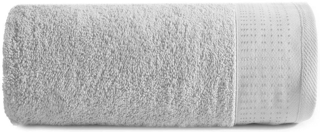 BAVLNENÝ UTERÁK STELLA 70X140 CM STRIEBORNÁ