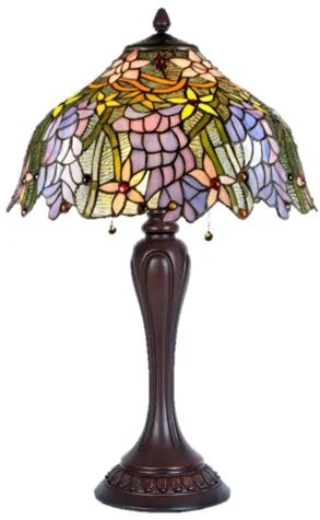 Vitráž lampa do obývačky MEADOW Ø40*60