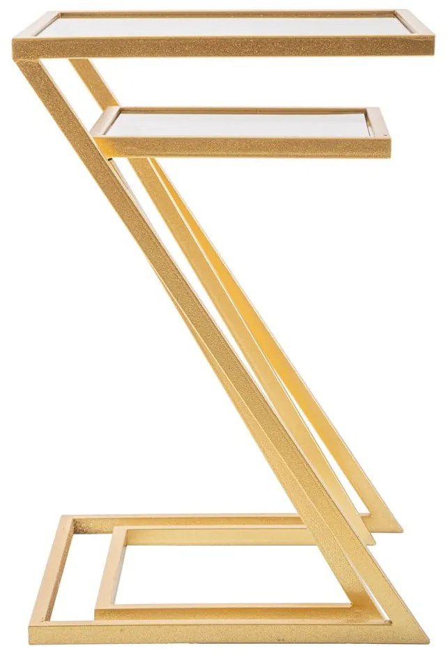 Odkladacie stolíky v súprave 2 ks so sklenenou doskou 40x40 cm Zet – Mauro Ferretti