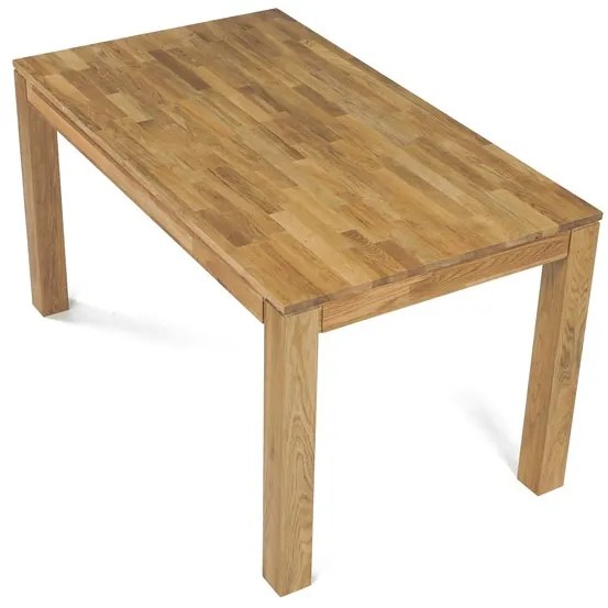 Autronic BONTEC Jedálenský stôl 140x80cm, masív, prírodný, DS-H140 DUB Farba: Prírodné
