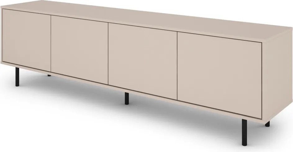 Široká TV skrinka Flax, 200 cm, béžový kašmír