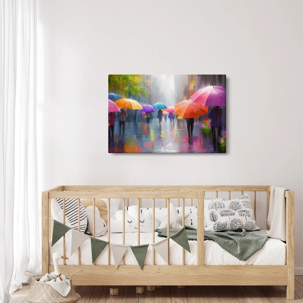 Obraz - Daždivý deň (90x60 cm)