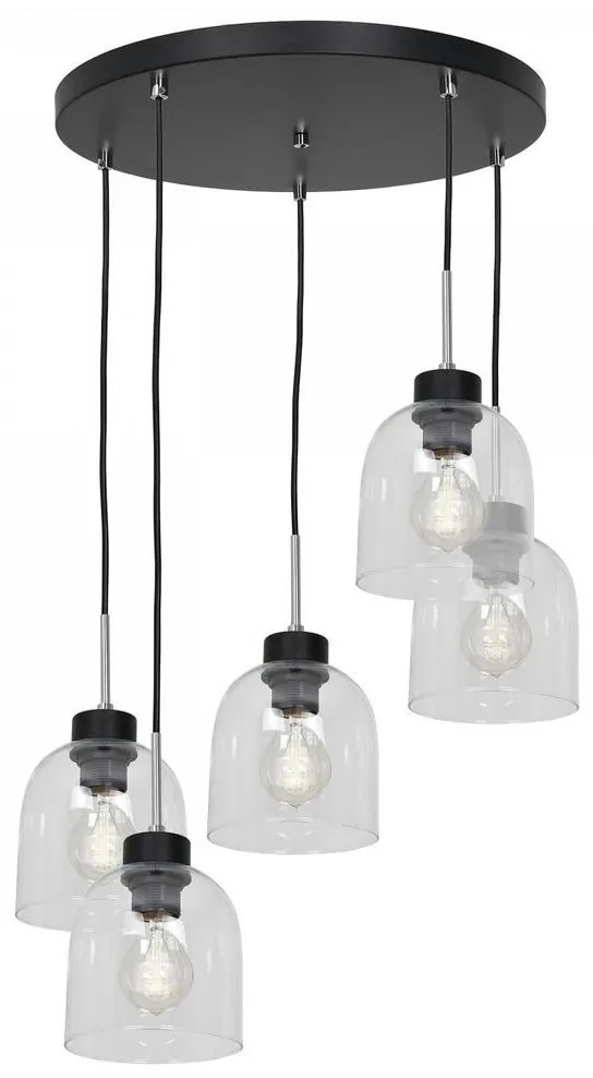 Luster na lanku BOGOTA 5xE27/60W/230V číra