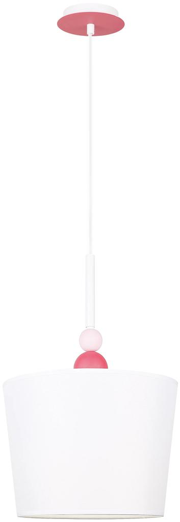CLX Závesné detské osvetlenie BENITO, 1xE27, 60W, ružové