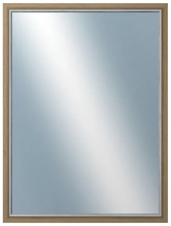 DANTIK - Zrkadlo v rámu, rozmer s rámom 60x80 cm z lišty TAIGA béžová (3105)