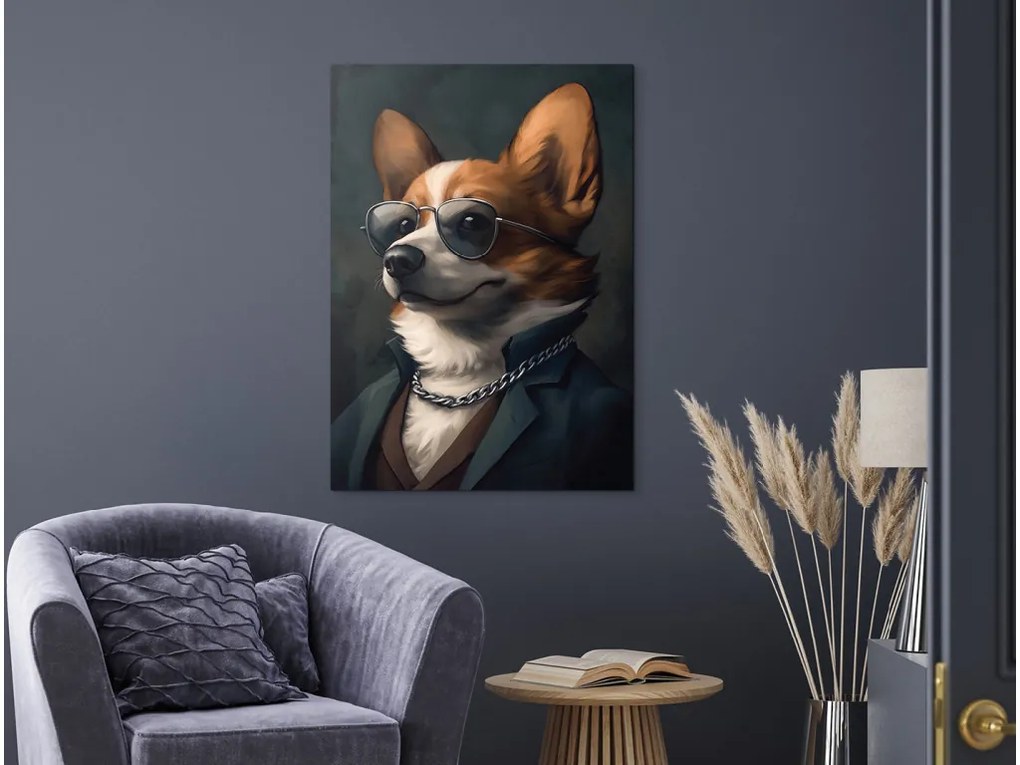 drevko | Obraz Corgi s rešpektom