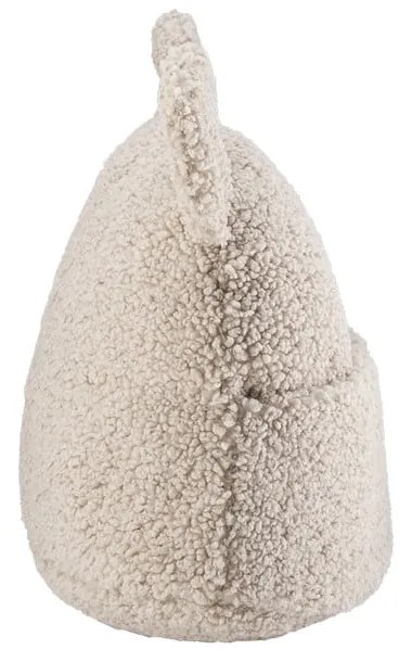 Svetlohnedý detský pohovkový vankúš z textílie buklé Teddy Pouch – Wigiwama