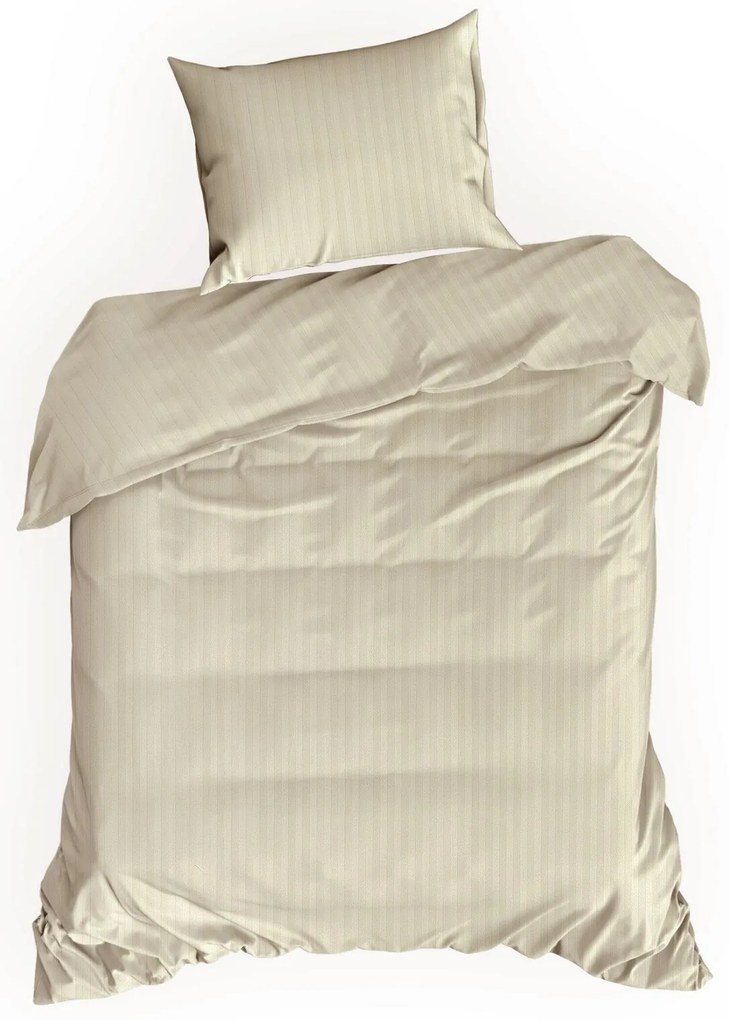 SATÉNOVÉ OBLIEČKY VERA 200X220 CM, 2 KS 70X80 CM KRÉMOVÉ