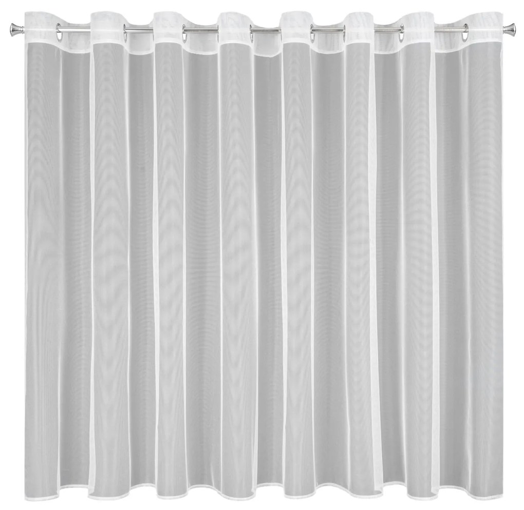 ZÁCLONA NA KRÚŽKOCH ESEL 350X150 CM BIELA