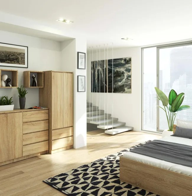 Skriňa STAR S 60 cm 2D 2SZ sonoma