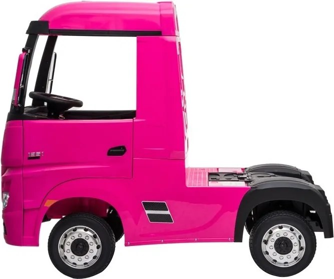 LEAN CARS Elektrické autíčko Mercedes Actros ružové 4x4