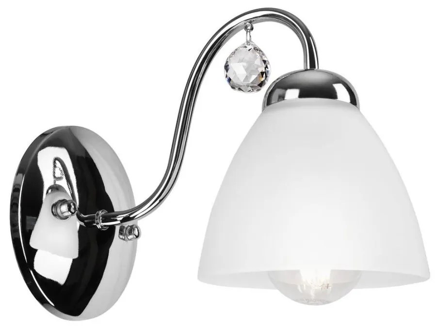 Nástenná lampa MIRANDA 1xE27/60W/230V lesklý chróm