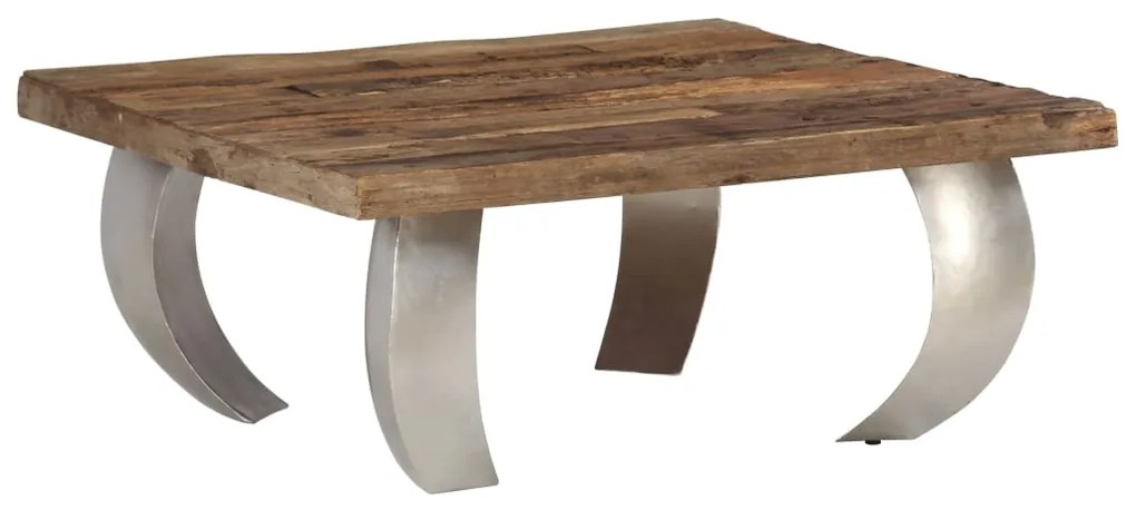 vidaXL Konferenčný stolík Opium, recyklované drevo a oceľ 80x78x35 cm