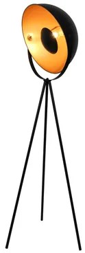 Stojacia lampa LARC loft čierno-zlatá
