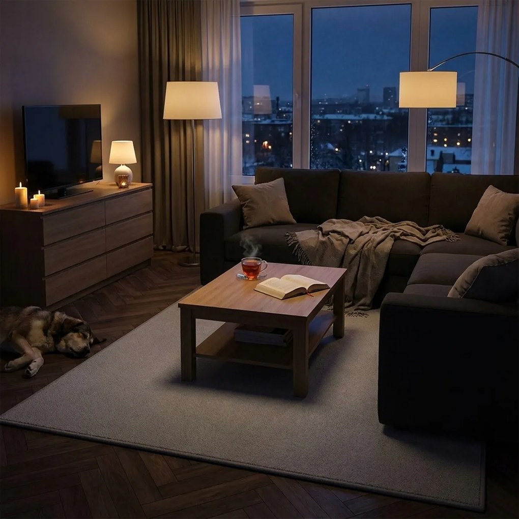 Kusový koberec Royal Lux 90 šedý, 400x500, šedá, obývacia izba, AladinWorld Expres