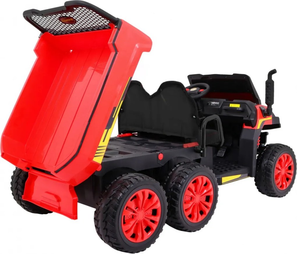 Ramiz Farmársky nákladiak pre 2 deti Červený + 4x4 + Diaľkové ovládanie + Kiper + LED Audio